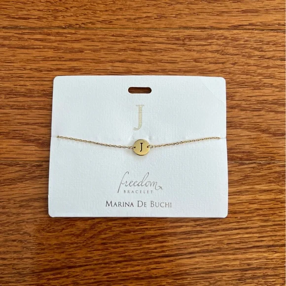 Marina De Buchi J Initial Bracelet - Picture 1 of 2